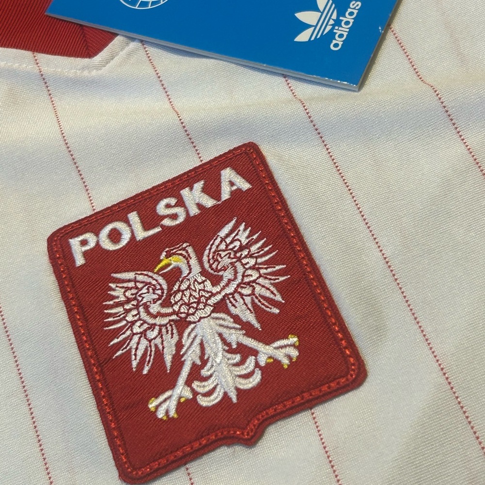 ADIDAS POLAND retro National Team Men's SOCCER JERSEY Sz M,L,XL,2XL New w tags - Picture 2 of 5